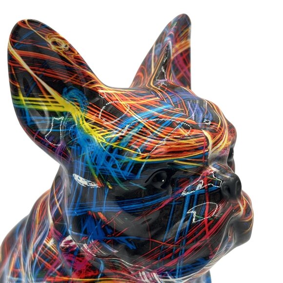 Graffiti Statue Supernova Mischievous Fun Personality French Bulldog Groovy Gift - Picture 6 of 13